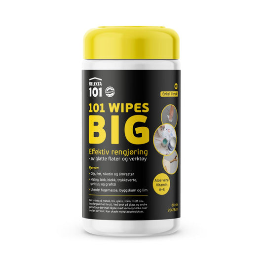 Rengjøringsserviett 101 Wipes Relekta 20X28cm mild 80pk